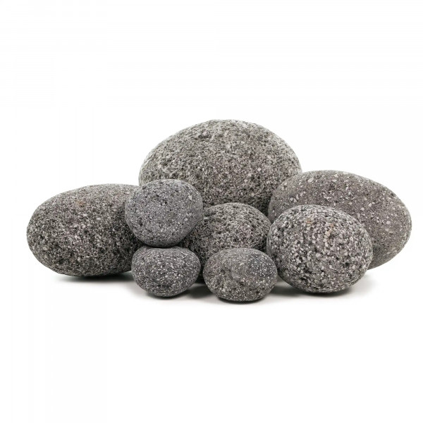 Zen Pebbles - Schwarze Flusssteine - Black Riverstone 40er Set