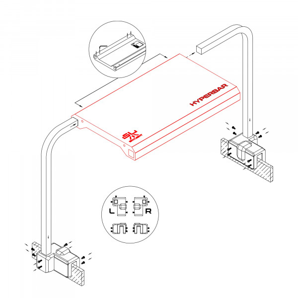 Skylight HYPERBAR Stand-Holder Adjustable