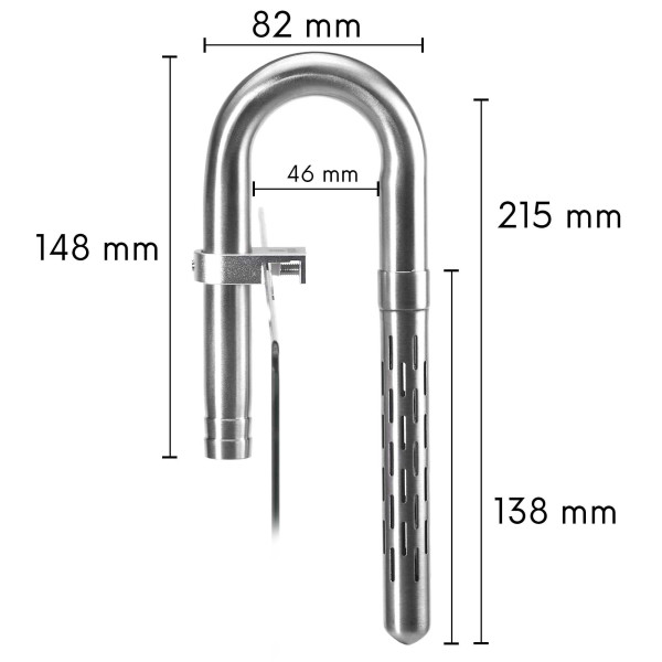 USCAPE Mini Edelstahl Filter Ein-/Auslauf Set | Inflow-Outflow