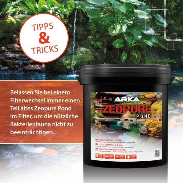 ARKA TEICH Zeopure | Zeolith 5-9mm 14kg 20l