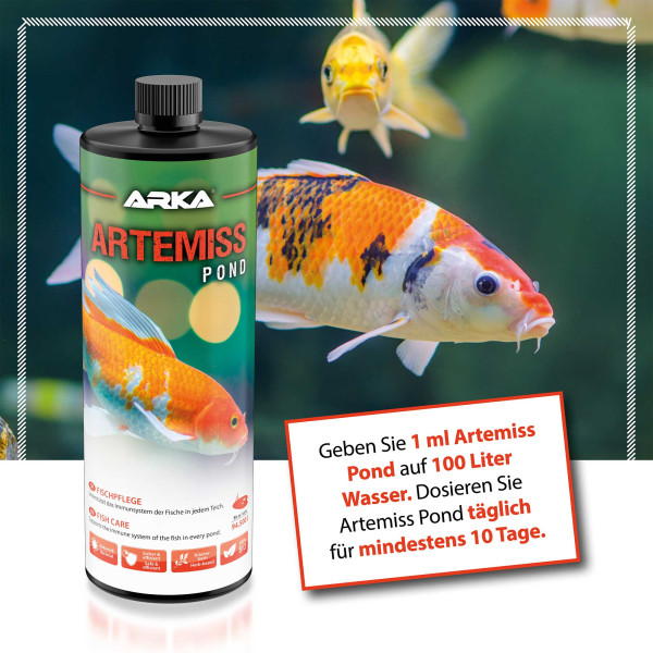 ARKA TEICH Artemiss | Fischpflege auf Kräuterbasis