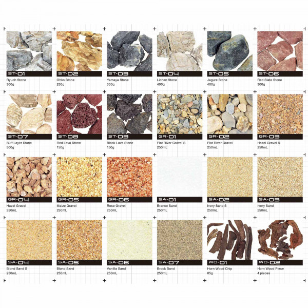 ADA KUMU Layout Material Übersicht Produktbild