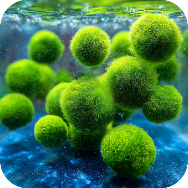 Mooskugeln fürs Aquarium | Natürliche Mini-Moosbälle - 10 Stück