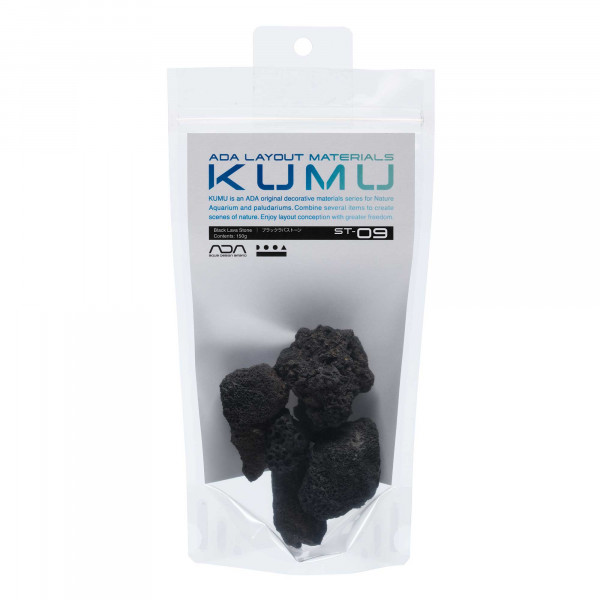 ADA KUMU Layout Material | Black Lava Stone - 150g