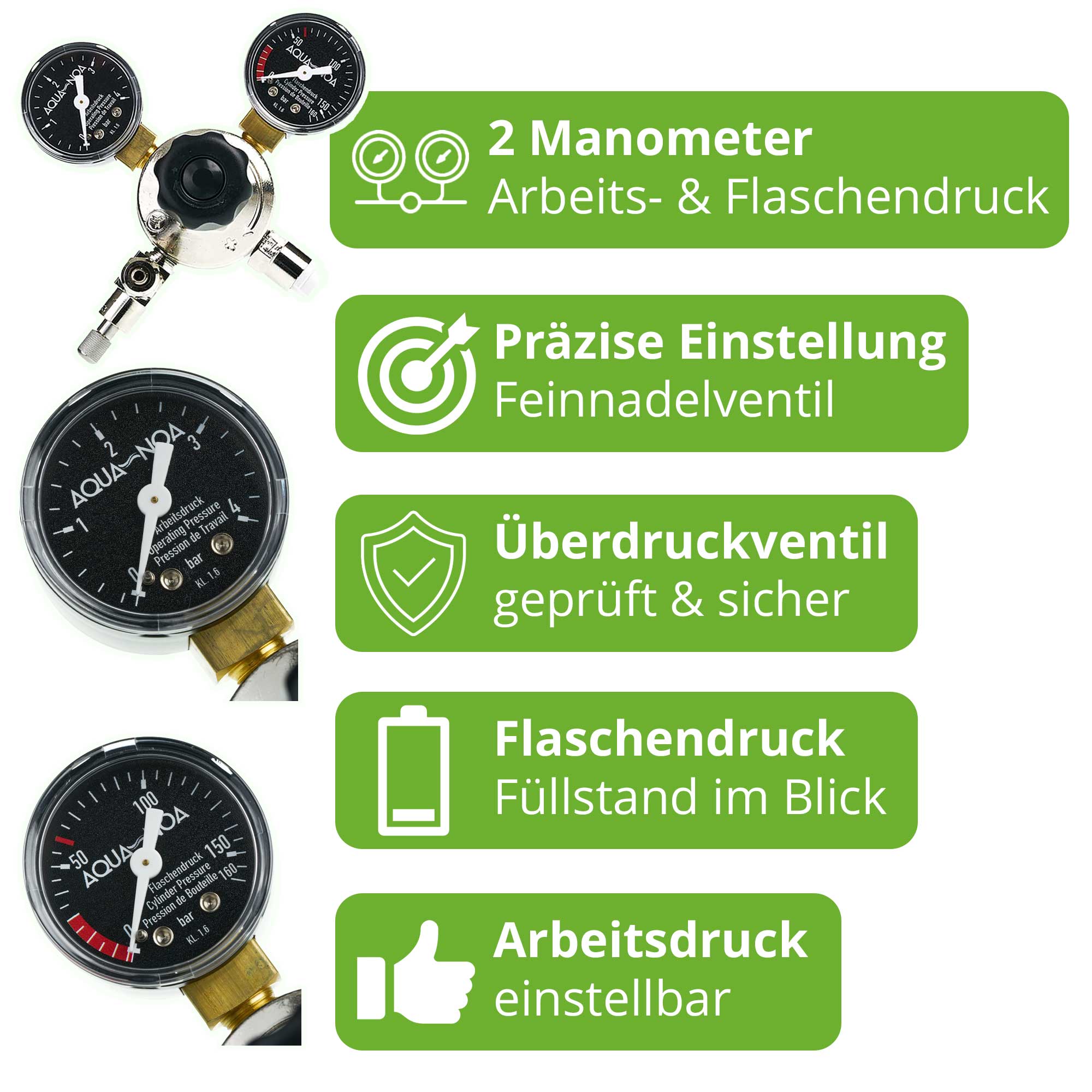CO2 Druckminderer Profi M1