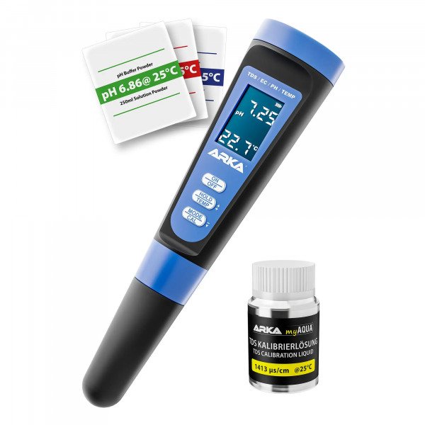ARKA myAQUA® pH/TDS/EC-Messgerät Eichlösung