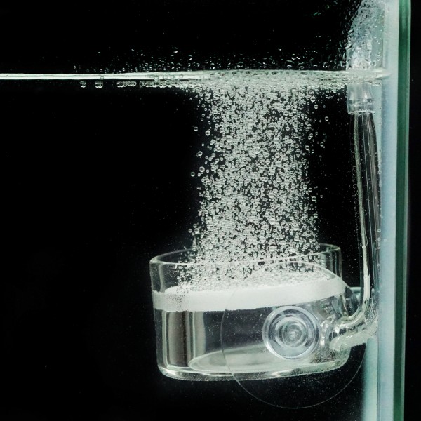 CO2 Glas-Diffusor XL mit 2 Saugern