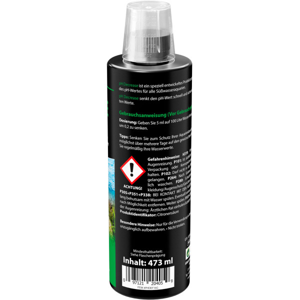 ARKA pH Decrease Süßwasser 473ml Anleitung