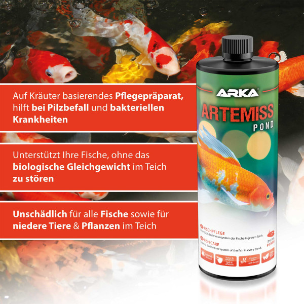 ARKA TEICH Artemiss | Fischpflege auf Kräuterbasis