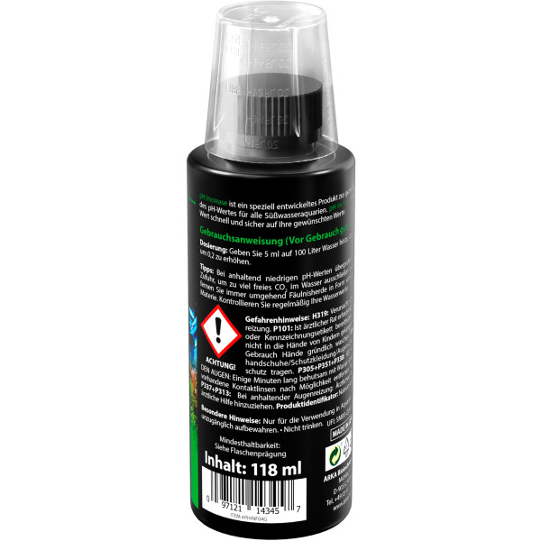 ARKA pH Increase Süßwasser 118ml Anleitung