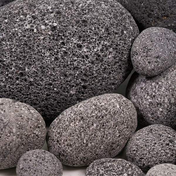 Zen Pebbles | Schwarze Flusssteine | Black Riverstone Aquarium Hardscape Set