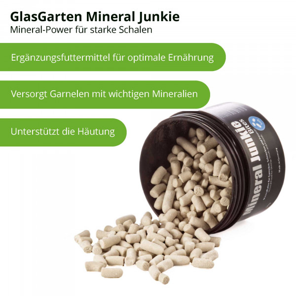 Glasgarten Mineral Junkie Vorteile und Inhalte