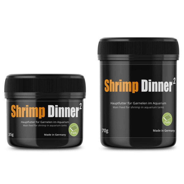 GlasGarten Shrimp Dinner Pads 2 Gruppe