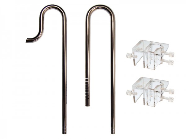 Edelstahl Filter Inflow und Outflow Set