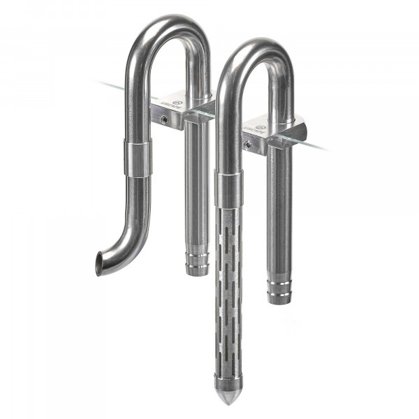 USCAPE Mini Edelstahl Filter Ein-/Auslauf Set | Inflow-Outflow 12/16mm