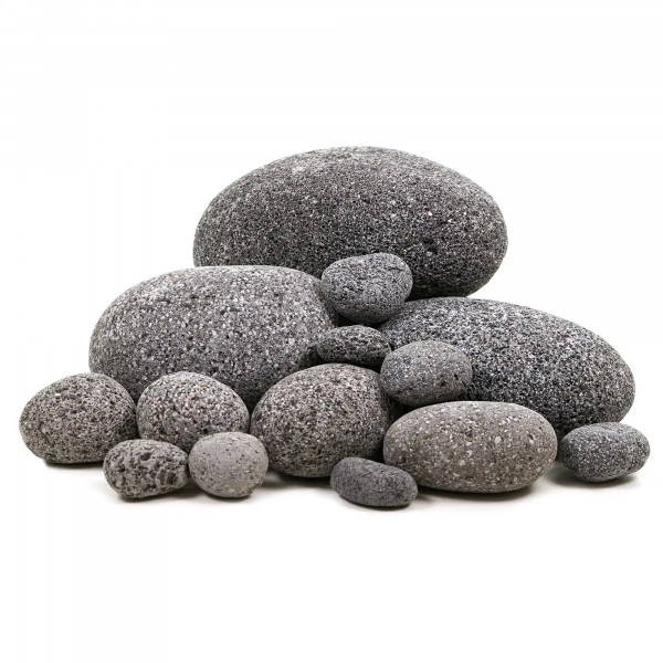 Zen Pebbles - Schwarze Flusssteine - Black Riverstone 60er Set
